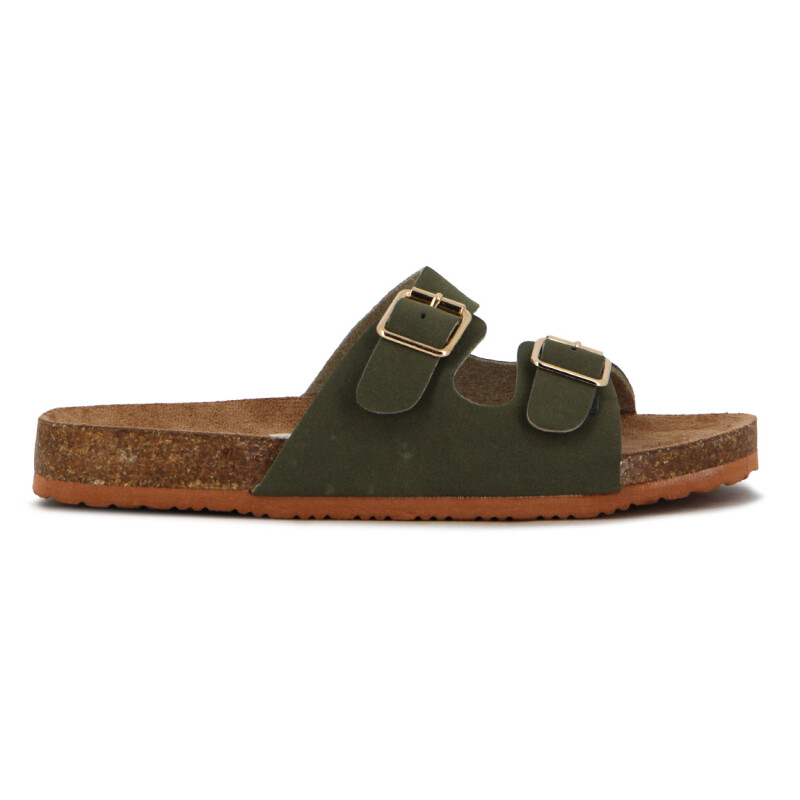 Sandalia Niña Angus Dos Tira Y Hebilla Verde