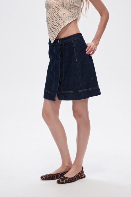 Falda Xelia Azul Indigo
