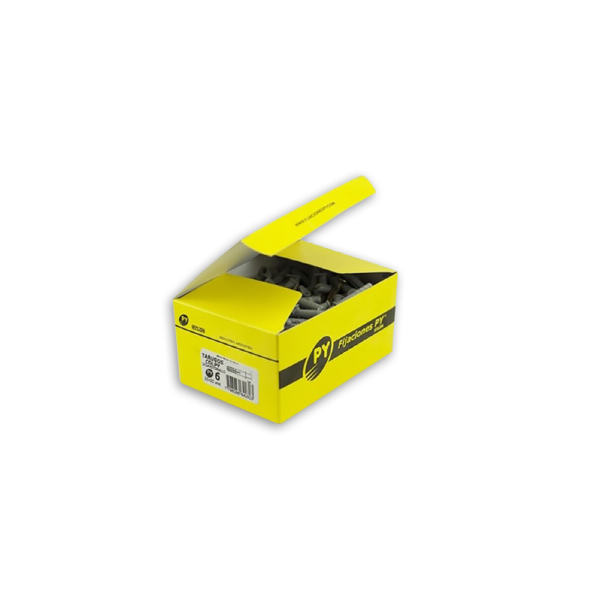Caja tacos nylon "PY" 8mm x 100 unidades - TS2108 