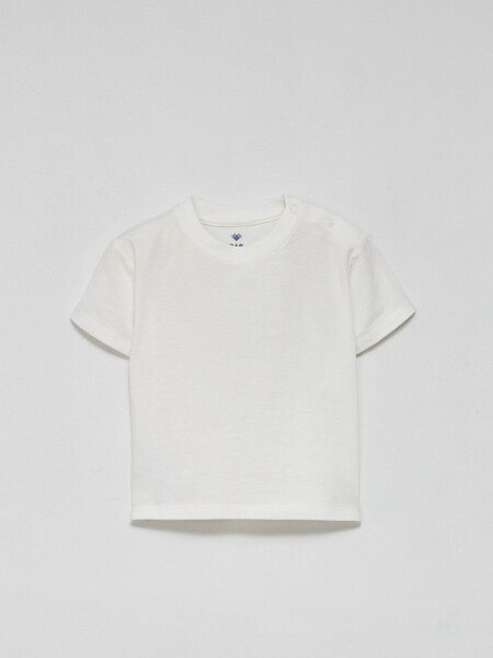 Camiseta manga corta básica Blanco