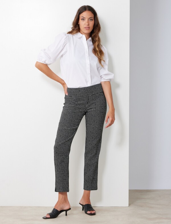 Pantalon Cuadros NEGRO/BLANCO