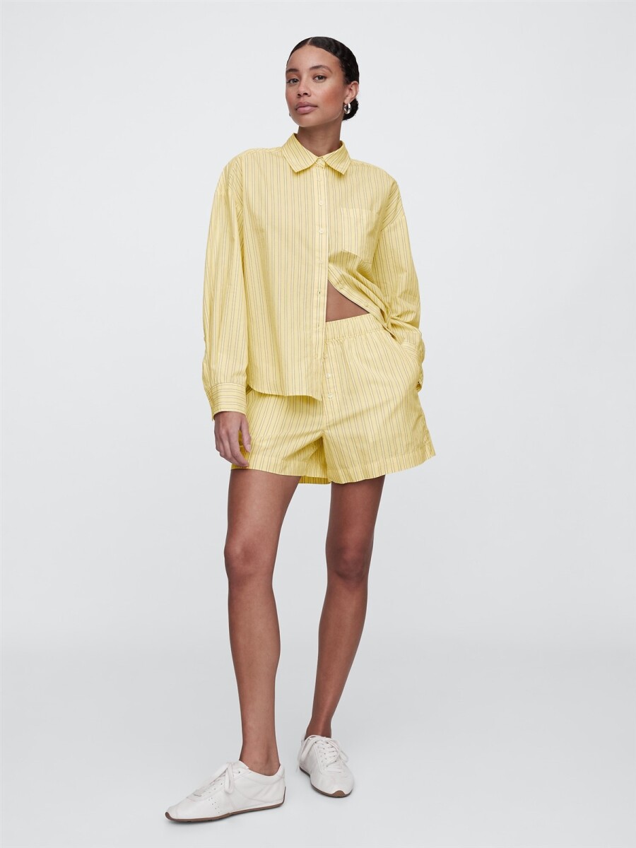 Short A Rayas Mujer - Yellow Stripe 
