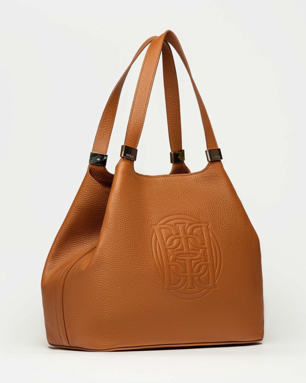 Bolso Eterial en cuero graneado Marron