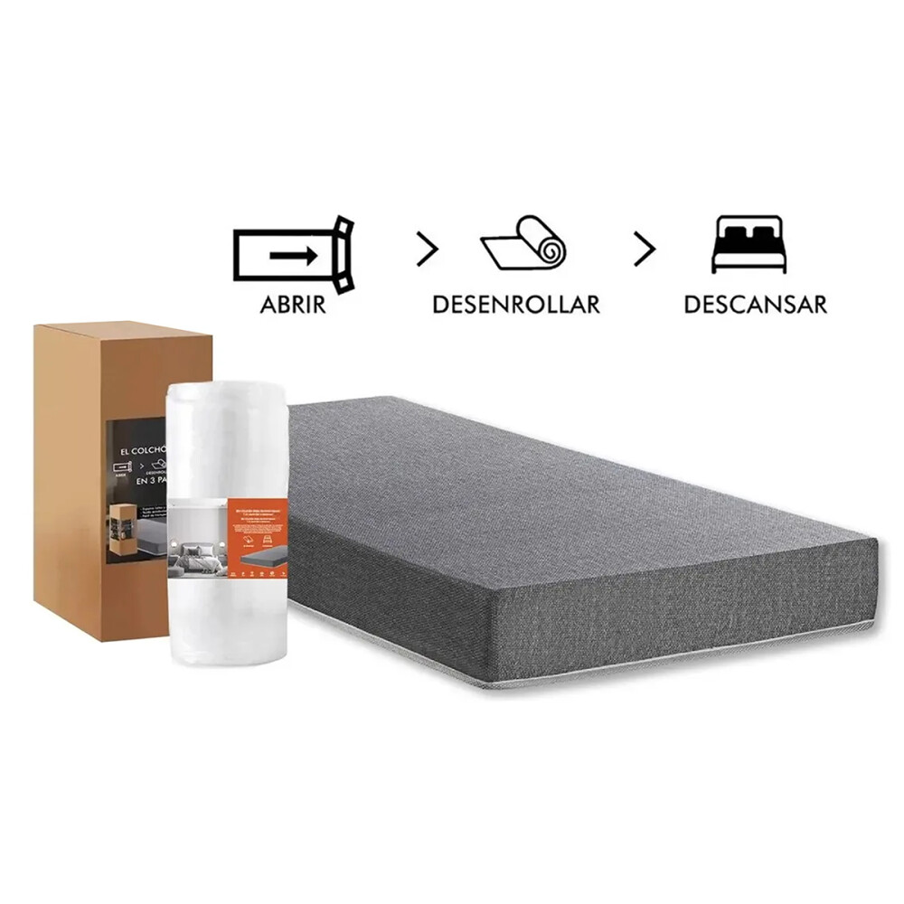 SOMMIER 1 PLAZA BASE CAMA COLCHÓN 100% ESPUMA COMPACTADO EN CAJA SOMMIER 1 PLAZA BASE CAMA COLCHÓN 100% ESPUMA COMPACTADO EN CAJA