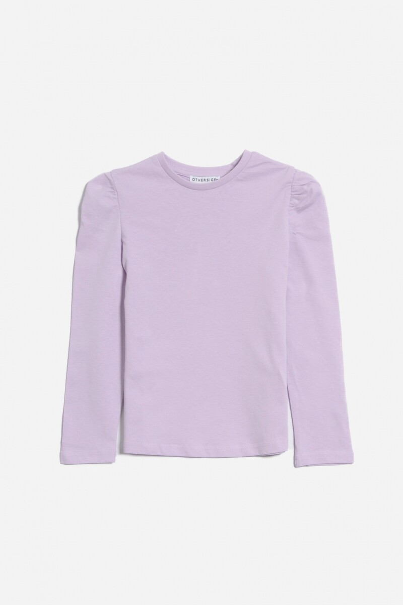 Remera mangas abullonadas - Lavanda 