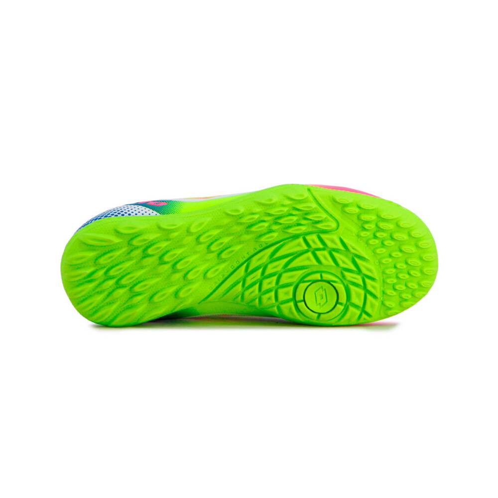 Lotto IMPERIO Futbol 5 sintetico TF Niño - Blanco-Verde Blanco-Verde