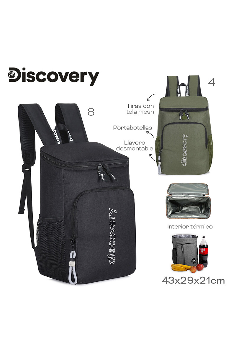 MOCHILA LONCHERA TERMICA Negro