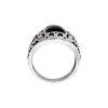 Anillo Labrado-Plata 925-Piedra Onix-AN3340 conpiedra