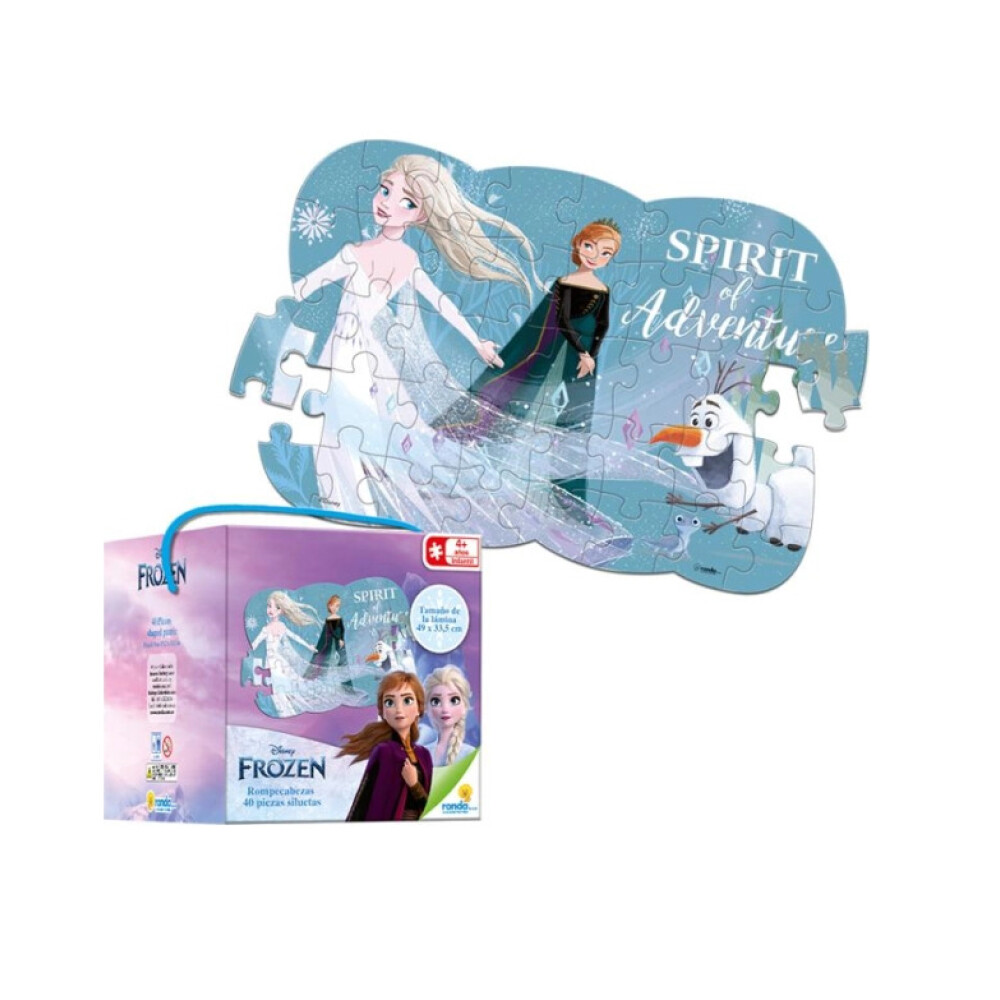 RONDA ROMPECABEZA FROZEN X 40 PZAS UN única