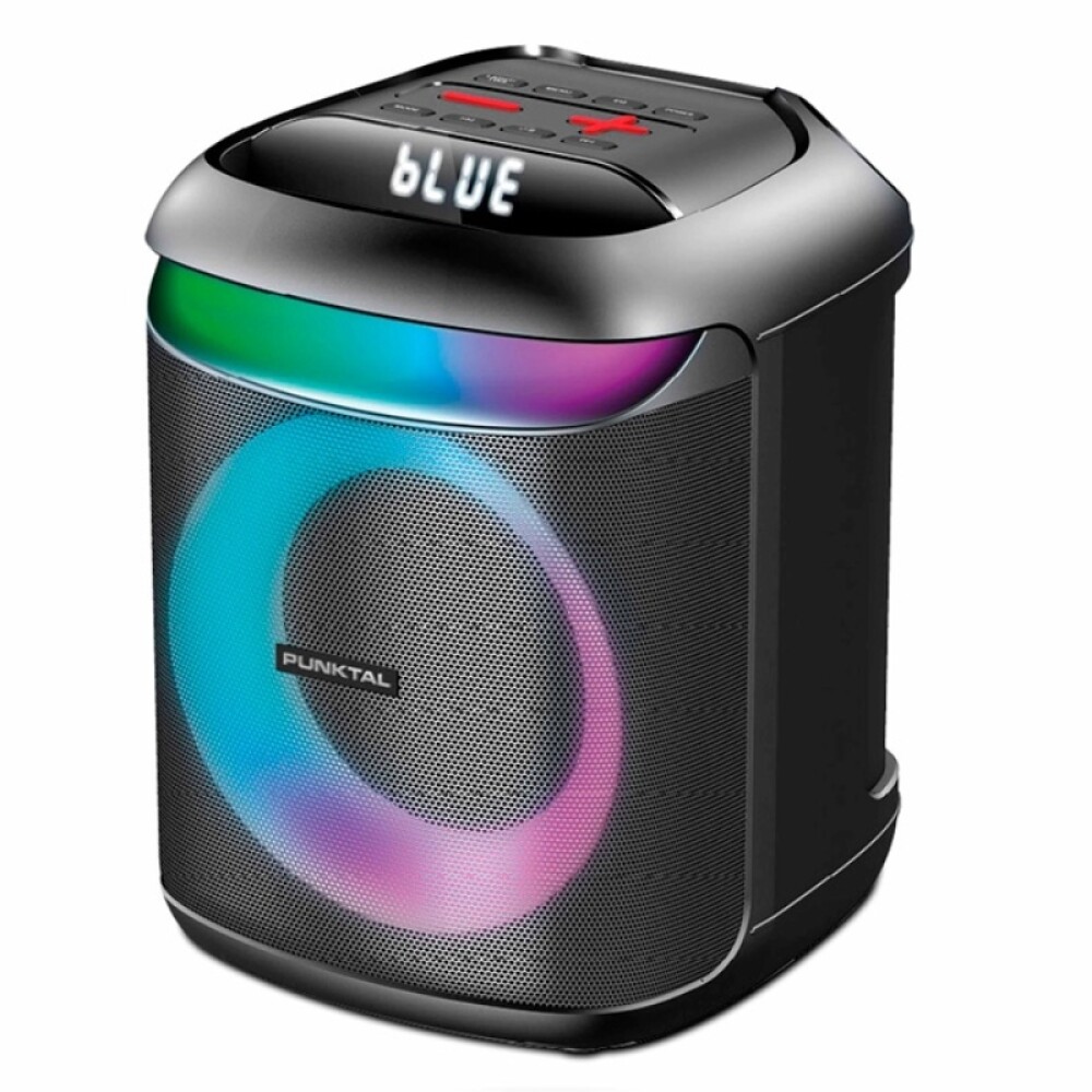 PARLANTE ACTIVO 8"- RADIO 600W PMPO-MICROFONO - blanco