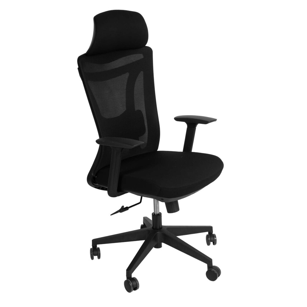 SILLA DE OFICINA MALLA NEGRO AMANE