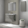 MUEBLE DE BAÑO DAI 80 CM ARENA MATE CON MESADA Mueble De Baño Dai 80 Cm Arena Mate Con Mesada