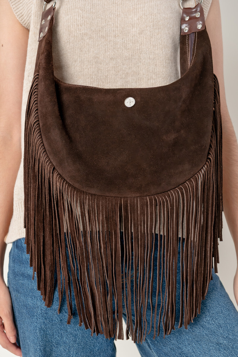 Cartera fede Chocolate gamuza