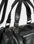 Bowling Boho Cartera Bowling Con Flecos - Negro