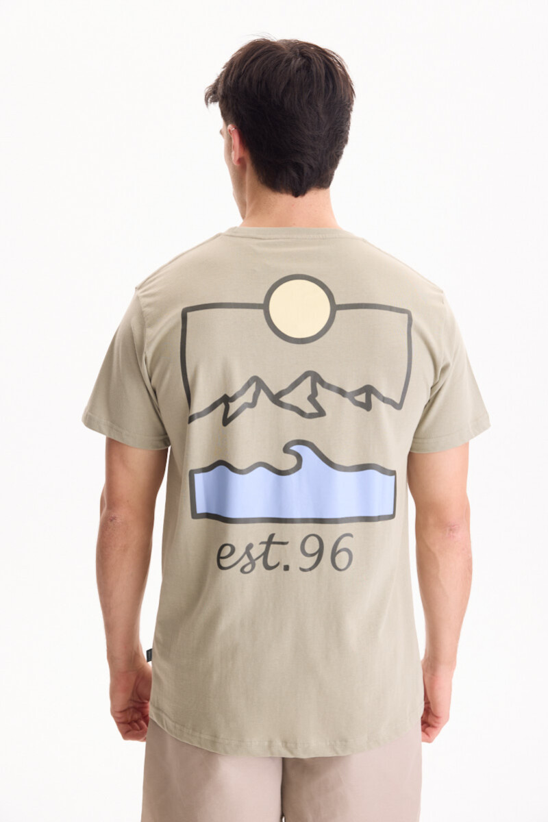 Remera Wave Verde Oliva