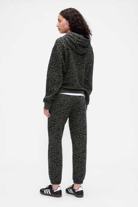 Canguro Logo Gap Mujer Charcoal Leopard
