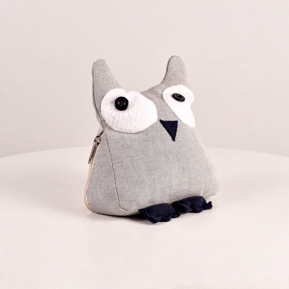 Ataja Puerta Infantil Buho Gris Azul