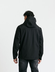 300550 CAMPERA HARRINGTON LABEL Negro
