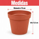 Maceta 1,5 lts TERRACOTA