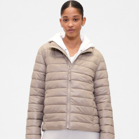 V-FRCH LOGO LW PUFFER JKT MEDIUM COOL BROWN