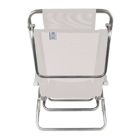 Reposera Silla Reclinable 6 Posiciones Aluminio Mor Summer Blanco