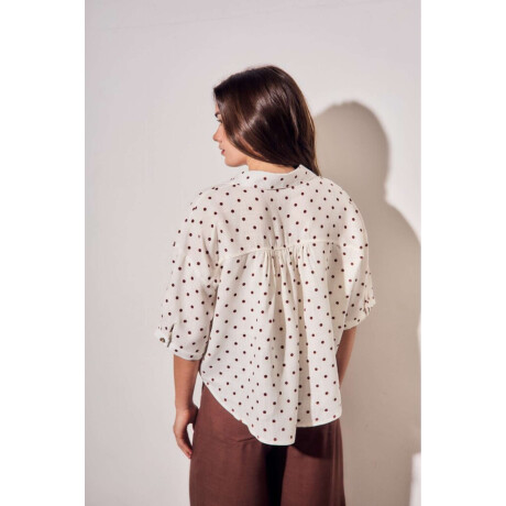 Blusa Lunares Nacar