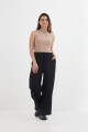 Top tejido media polera KHAKI