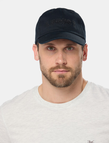 GORRO VISERA DE LONA BORDADO Negro