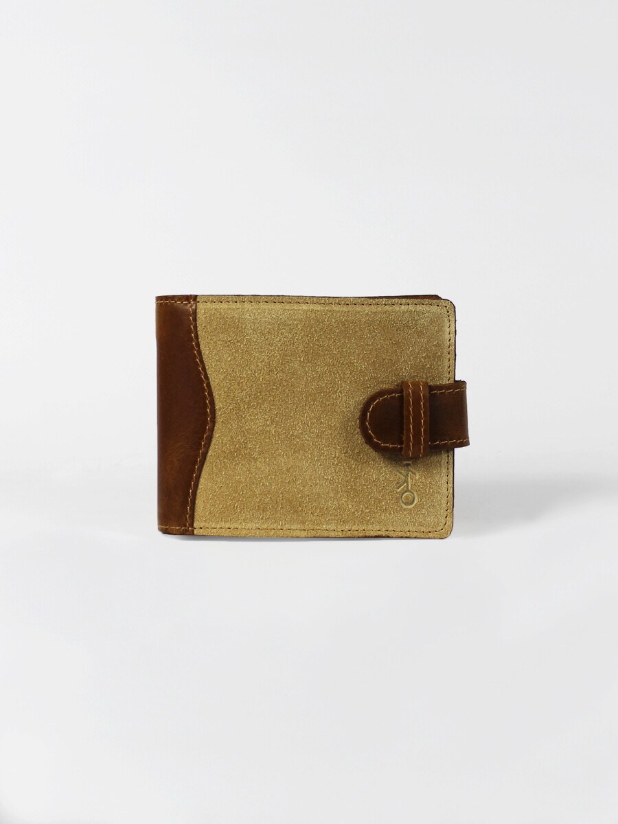 Billetera Jacinto con Pasador - Beige 