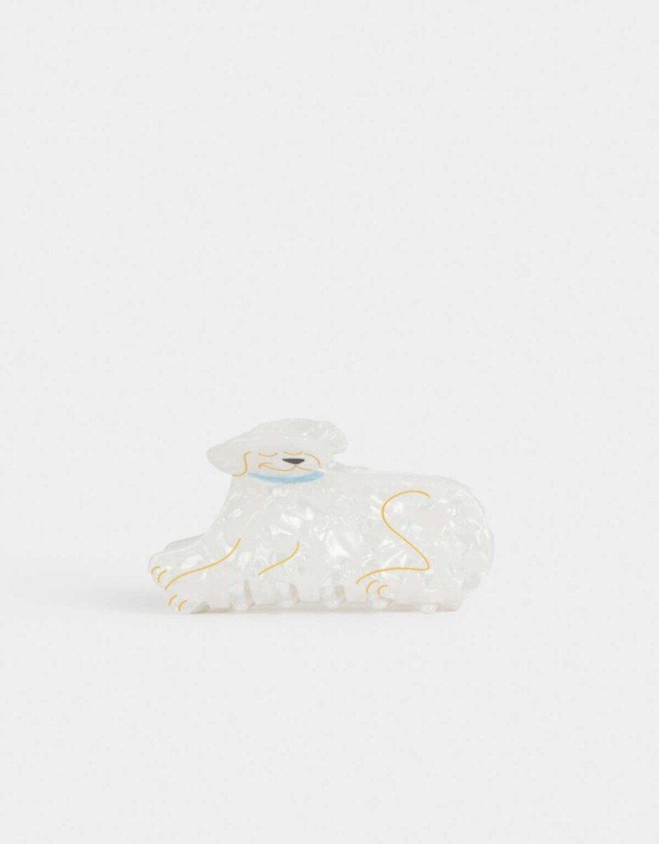Broche Animalito - Blanco Crudo 
