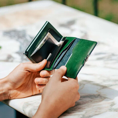 Billetera Baleine Kansas Full Verde