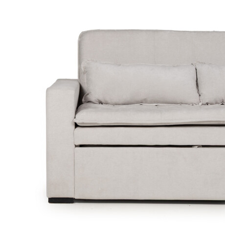Sofá Cama Londres - Tela Microfibra TC1009 (Plata)