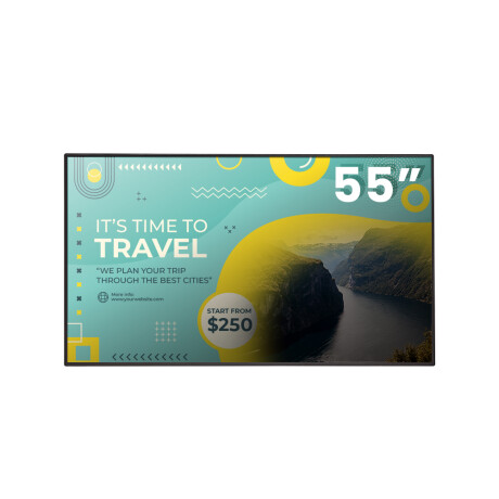 pantalla comercial LG 55" COLOR UNICO