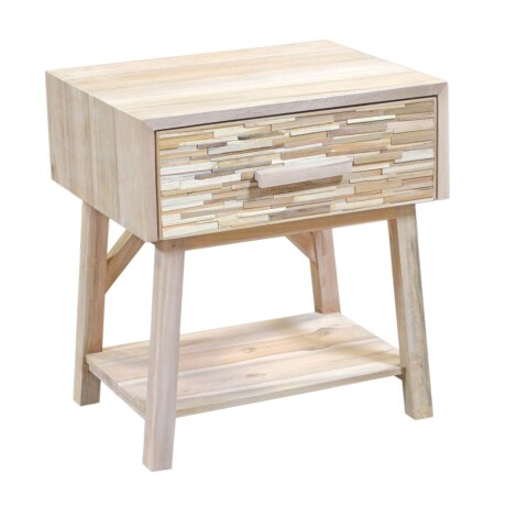 MESA DE LUZ MADERA NATURAL-BEIGE KENDARI