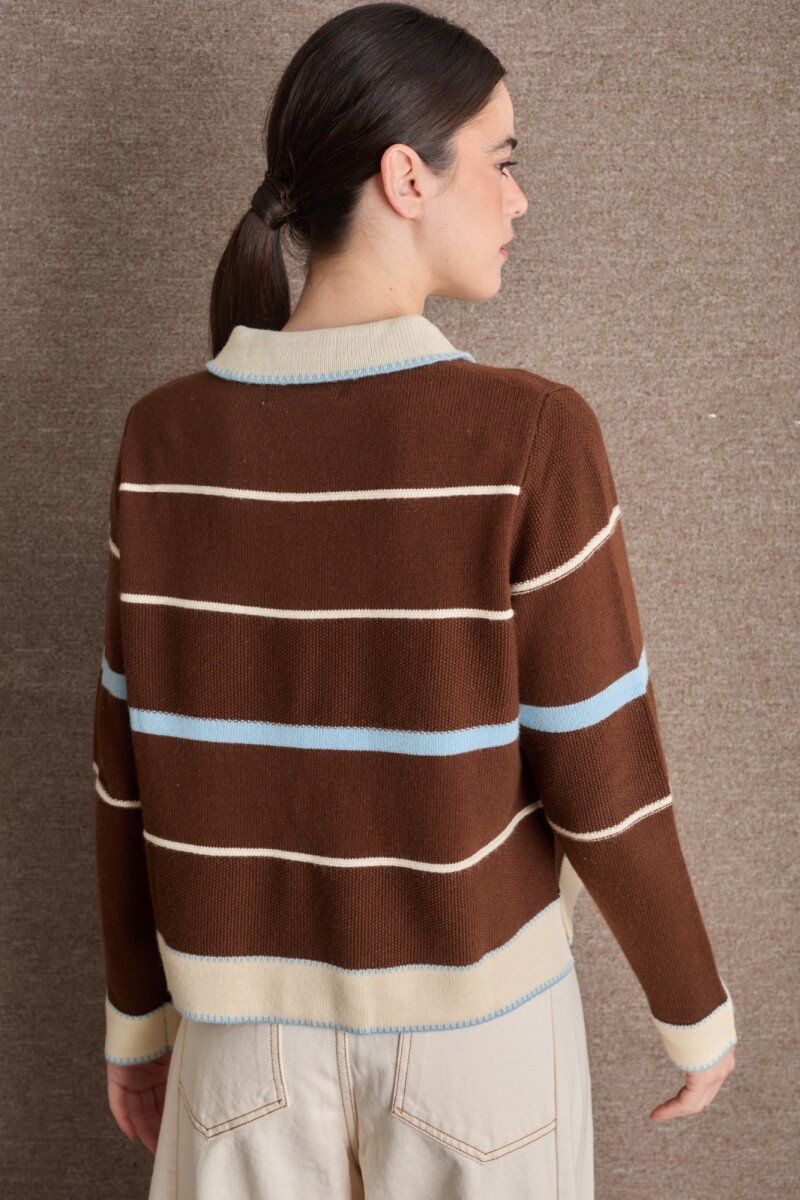BUZO POLO GYM Chocolate