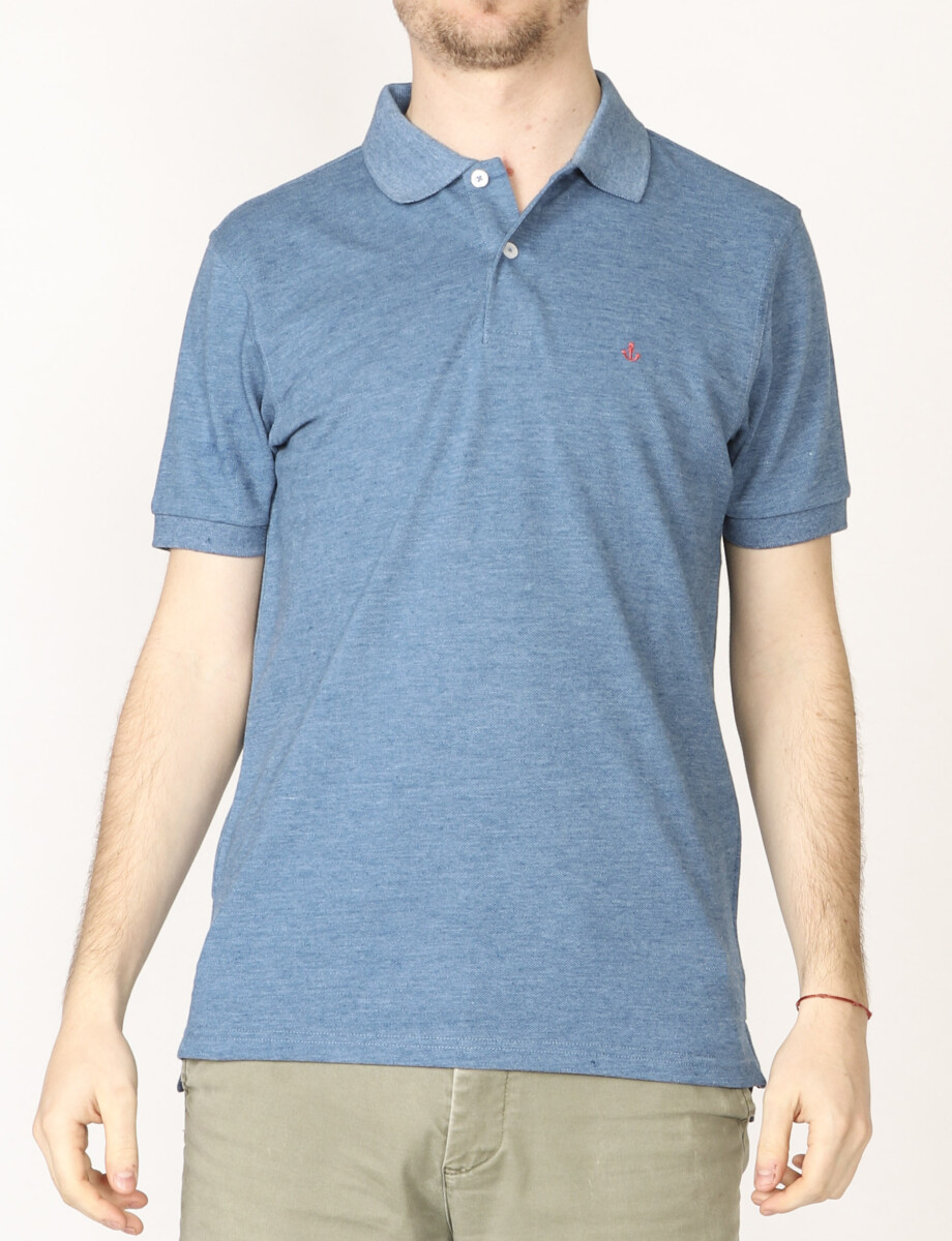 520602 REMERA PIQUÉ NAVIGATOR Azul Melange