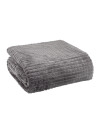 Manta HAGTORN fleece 140x200 gris Manta HAGTORN fleece 140x200 gris