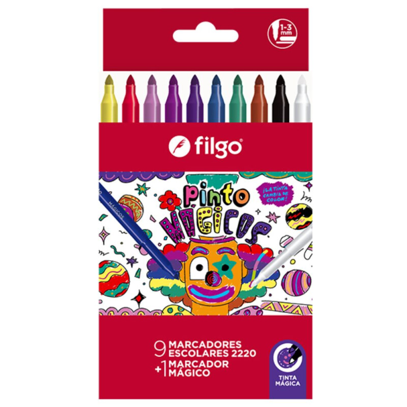 Filgo marcador pinto 2220 - estuche 10 mágico Filgo Marcador Pinto 2220 - Estuche 10 Mágico