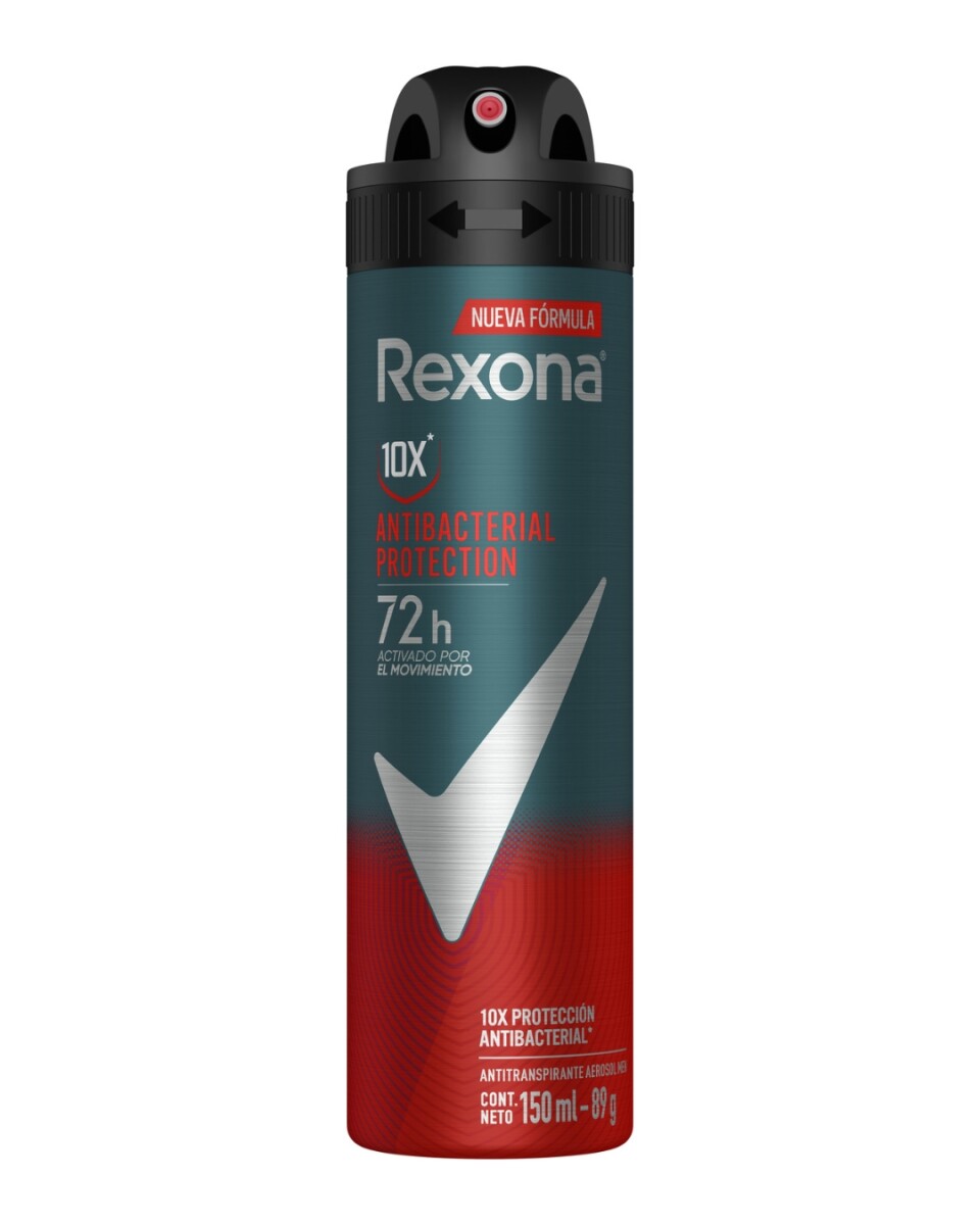 Rexona Men Antibacterial Aerosol 150ml – Protección Antitranspirante Potente