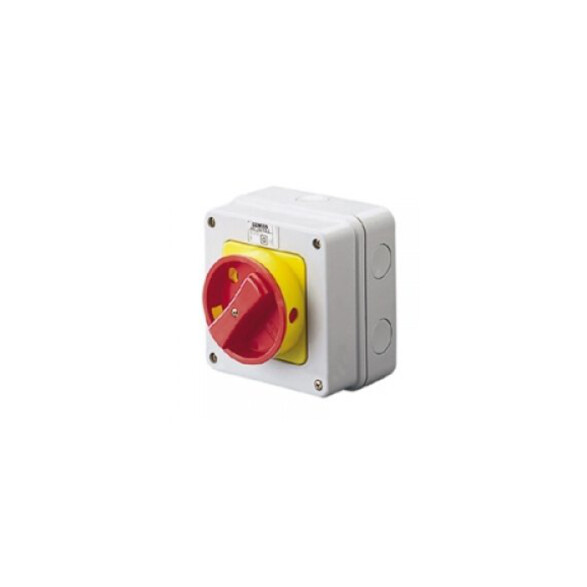 Interruptor rotativo IP67 4P 16A en caja GH0433