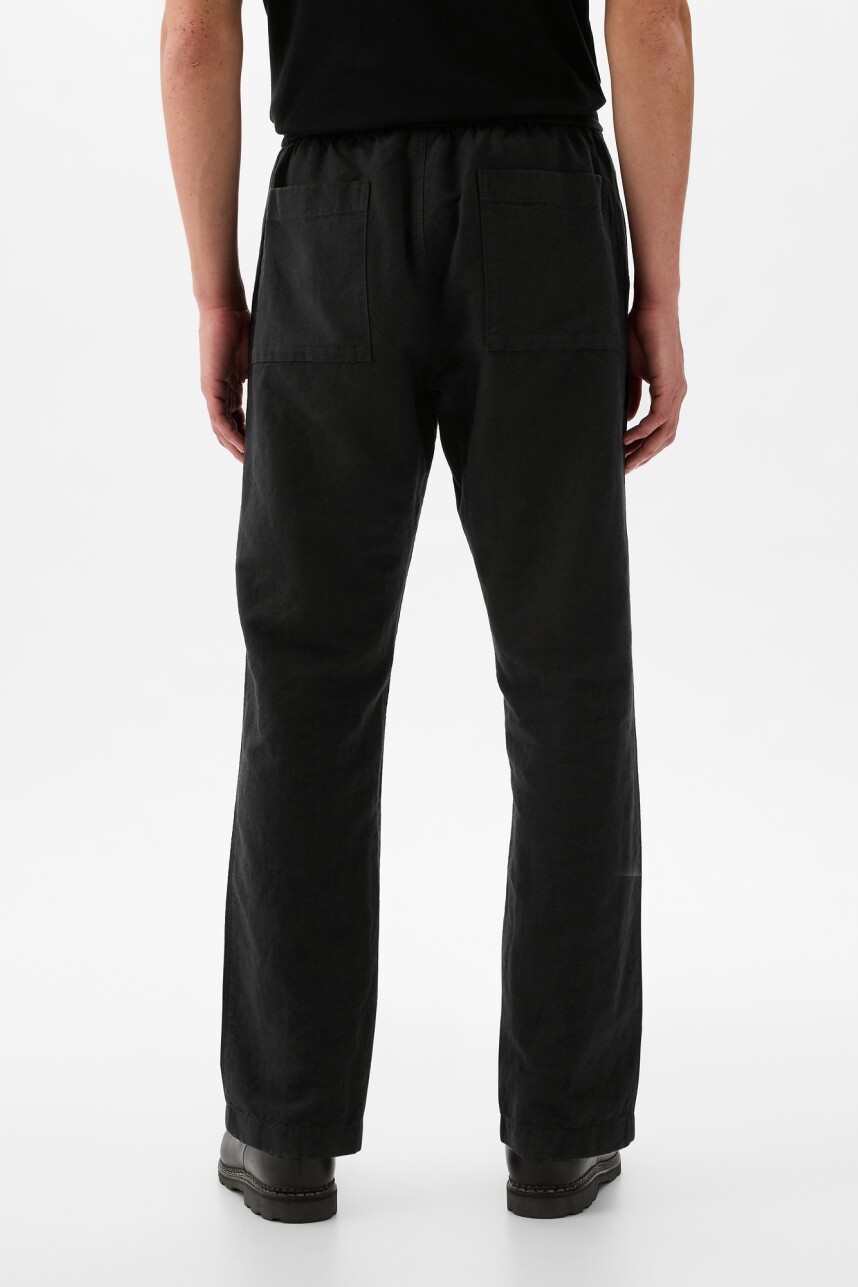 Pantalòn De Lino Con Elàstico Hombre Moonless Night