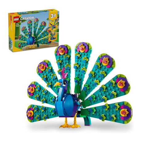 LEGO CREATOR PAVO REAL EXÓTICO SET DE JUGUETES 3 EN 1 LEGO CREATOR PAVO REAL EXÓTICO SET DE JUGUETES 3 EN 1