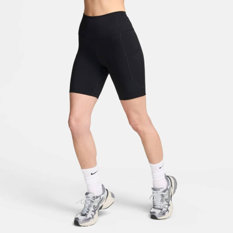 Pantalón Biker Nike Dri-Fit One Hr 8'' Bolsillo de Mujer Negro