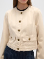 Chaqueta Yale Crudo / Natural