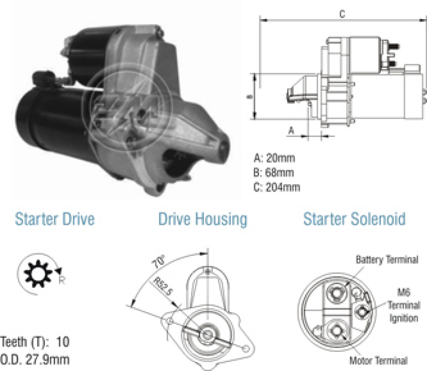 ARRANQUE CHEVROLET CORSA-CELTA 1.0/4/6 94/08 12V S/VALEO 10D ZM 