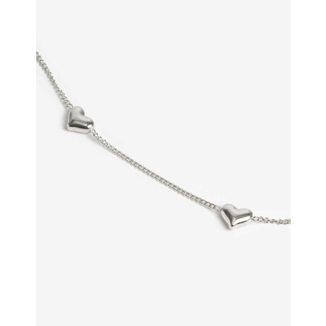 Collares Cortos Metal Plateado