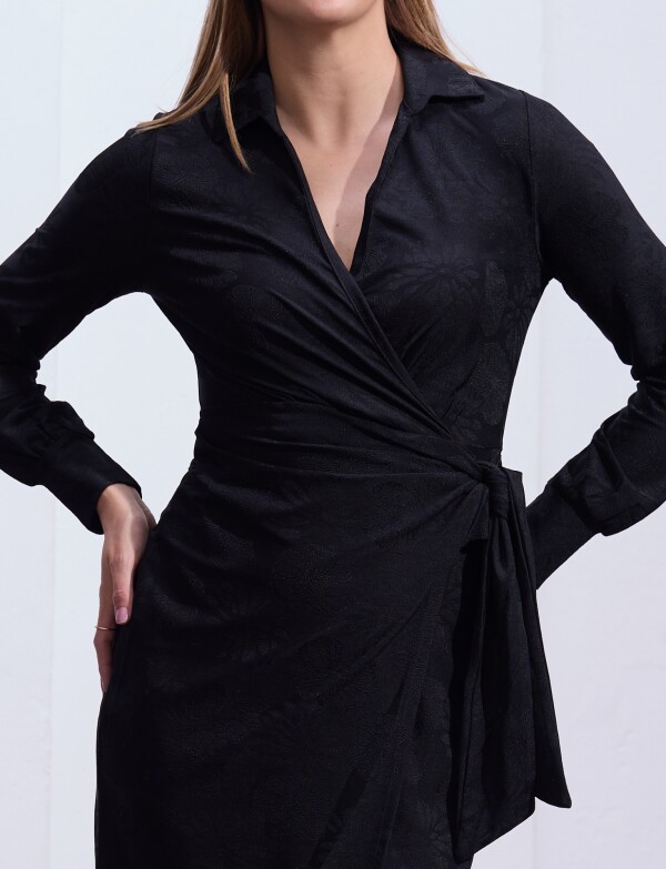 Vestido Cruzado NEGRO
