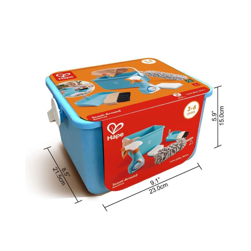 Set x7 piezas de limpieza con balde Set x7 piezas de limpieza con balde