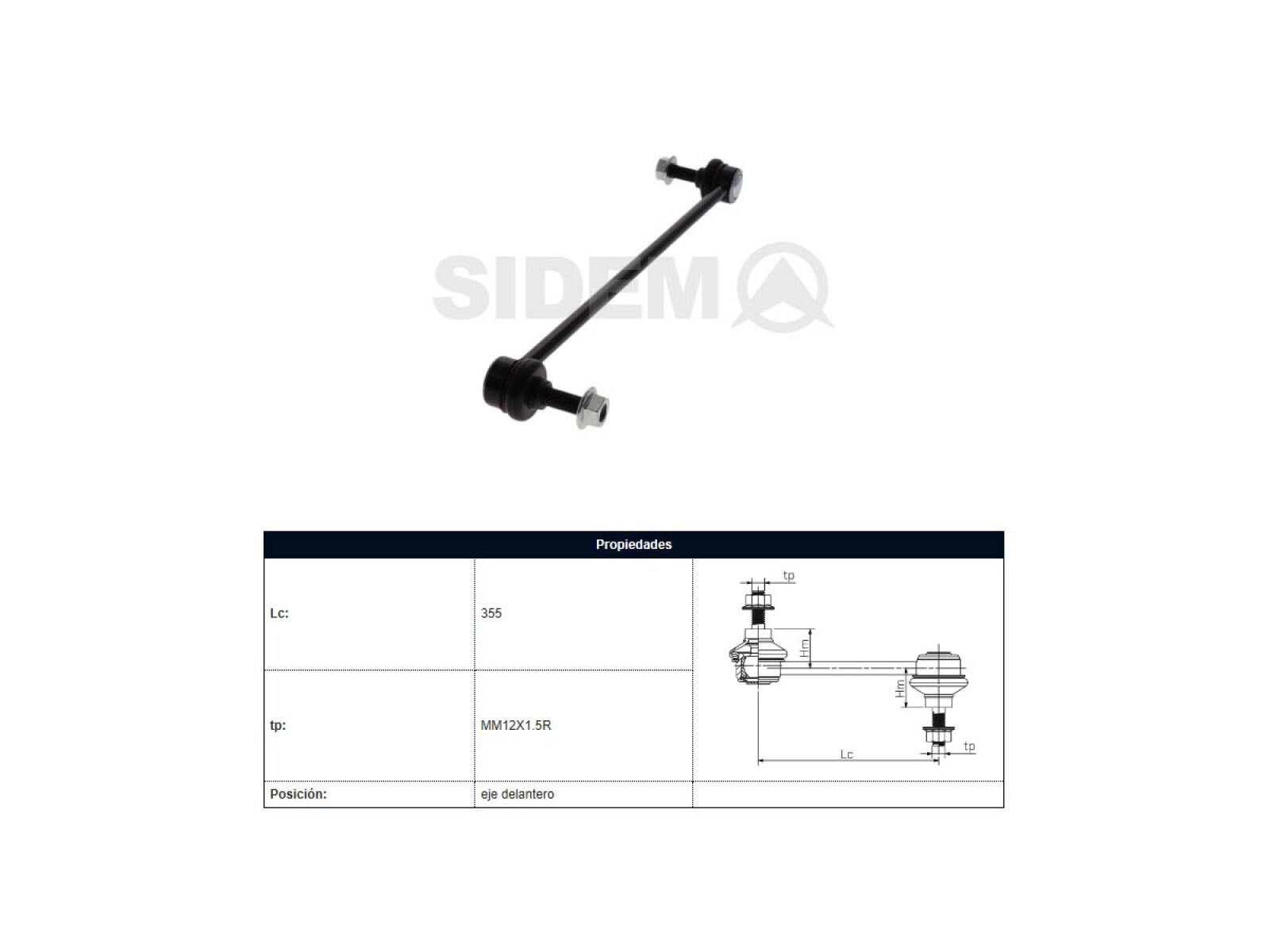 Bieleta Citroen Jumpy, Peug Expert 20-25 Der/Izq 