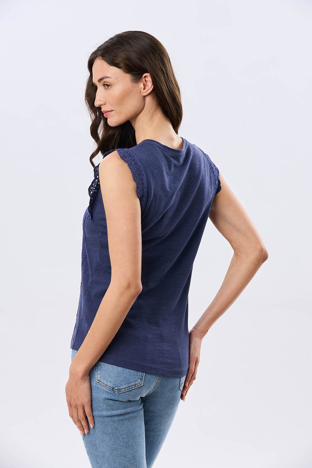 REMERA LISA DE ALGODÓN Azul